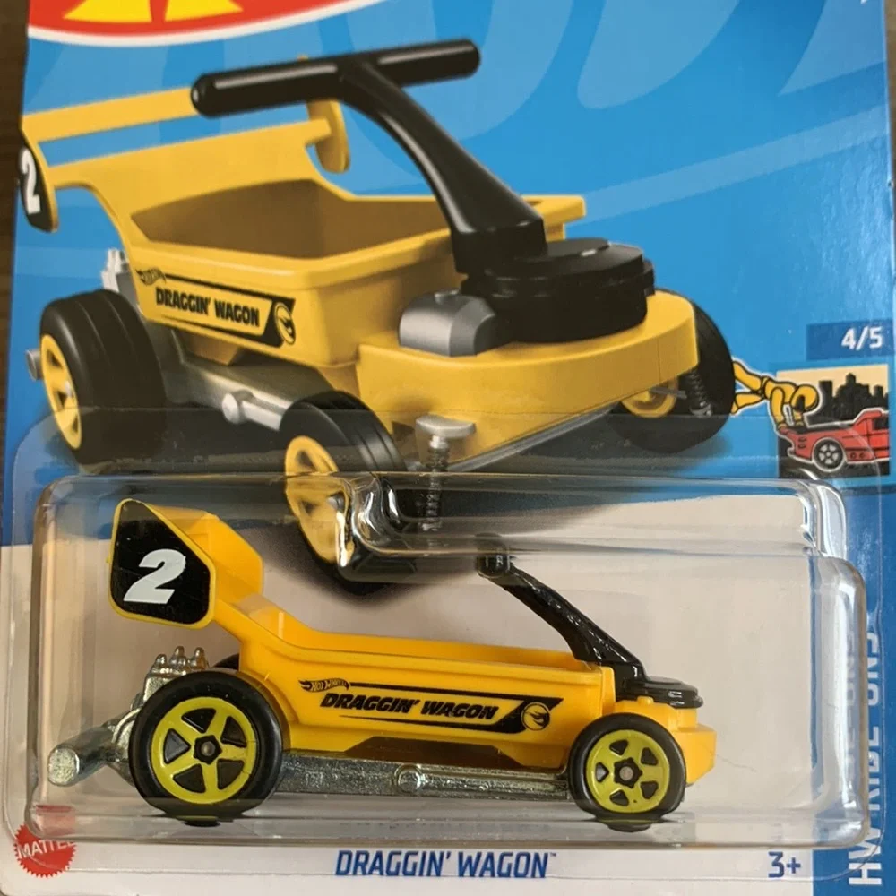 Hot Wheels Treasure Hunt 2024 Yellow Draggin Wagon Hotwheels Diecast Metal Car 🆕